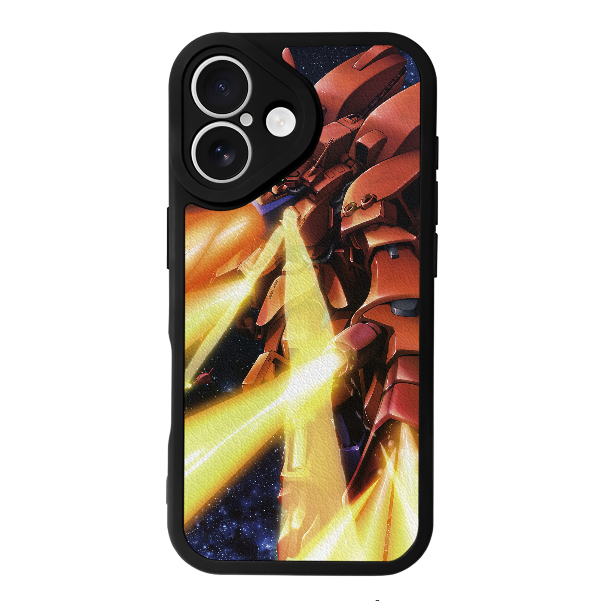（画像用） 機動戦士ガンダム Mobile Suit Gundam 【iPhone 16シリーズ対応】シリコンスマホケース（レザー調） 材質：シリコン